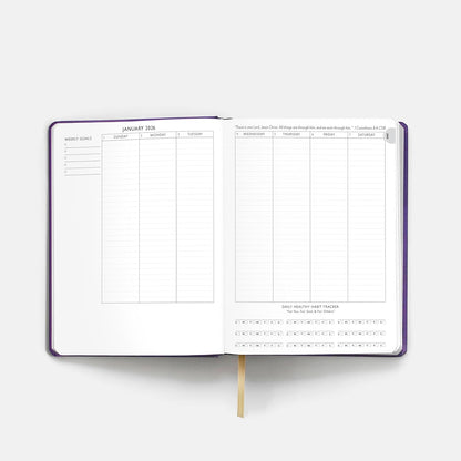 Christian Planner 2026 Daily Planner - Faith Based Monthly and Weekly Planner, Vision Board, and Habit Tracker - 2026 Calendar, Personal Organizer and Devotional Journal (Hardcover, Pine)