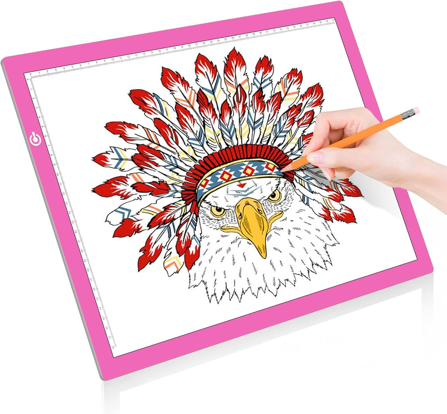 LitEnergy A3 Copy Light Board Tracing Box, Ultra-Thin Adjustable Drawing Tablet USB Power Artcraft LED Tracer Pad for Diamond Art Painting Accessories, Streaming, Sketching, Animation, Stenciling