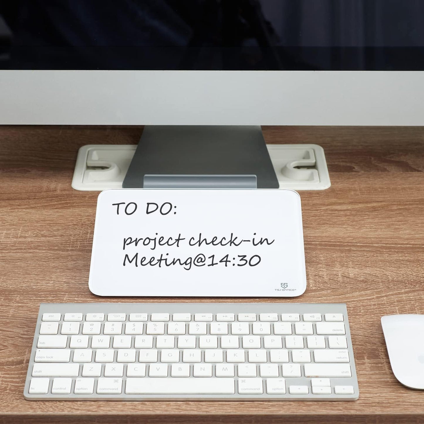 Desktop Glass White Board with Storage ＆ Small Desktop Glass Dry-Erase whiteboard