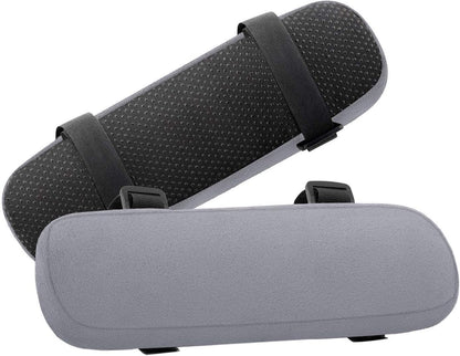 MOSISO Chair Armrest Pads (2 Pack), Memory Foam Home/Office Chair Arm Rest Covers Comfy Computer Gaming Elbow Cushion Removable Washable Elbow Support Forearm Pressure Relief, Black