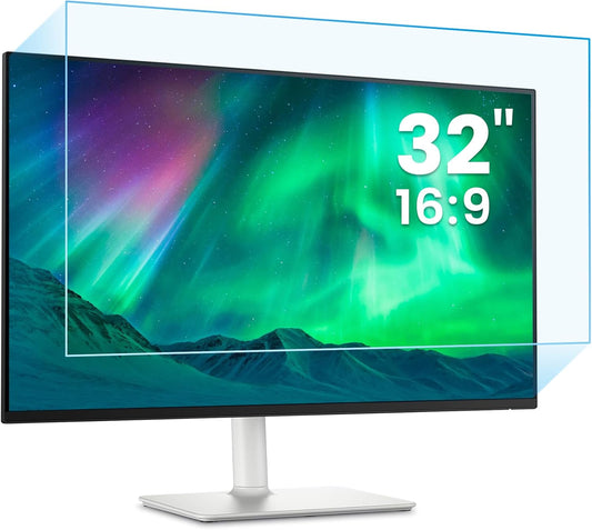 F FORITO 32 inch 16:9 Anti Blue Light Matte Screen Protector for Monitor, Compatible with 32" Sceptre/Dell/Asus/Acer/ViewSonic/Samsung/Aoc/HP/LG Widescreen Monitors