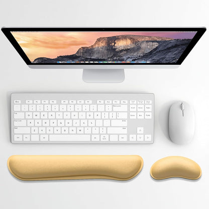 Dapesuom Enlarge Keyboard Wrist Rest, Memory Foam Keyboard Wrist Cushion for Computer Desk Mats Support, Pain Relief Ergonomic Mouse Pad Rests with Non-Slip Base for Gaming, Laptop, Radiant Orchid