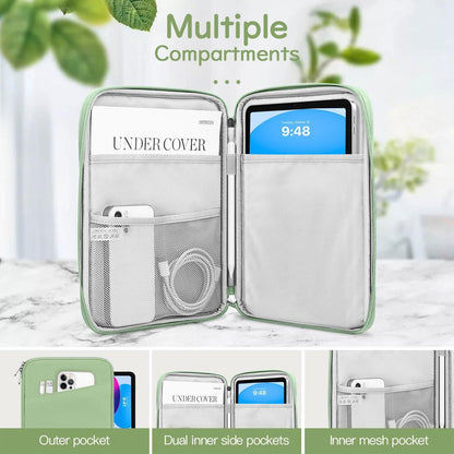 Dadanism 9-11" Tablet Sleeve Bag Carrying Case for iPad (A16) 11th Gen 11", iPad 10th Gen 10.9" Air 5/4, iPad Air M4/Pro 11", iPad 9/8/7th, Galaxy Tab A11+ Plus 11", Remarkable 2 10.3", Black