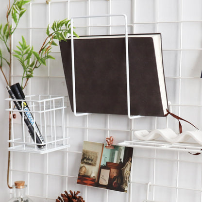 Metal Mesh Wall Grid Panel for Photo Display,Message Board,Size: 17.5" x 11.8",Pack of 2 (Black)