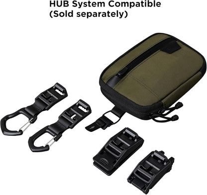 ALPAKA Admin Pouch Pro EDC Organizer - Small Tool Pouch with Smooth Zipper, Weatherproof Storage for Electronics, Cables, Travel Accessories - Black Axogrid 300D Fabric