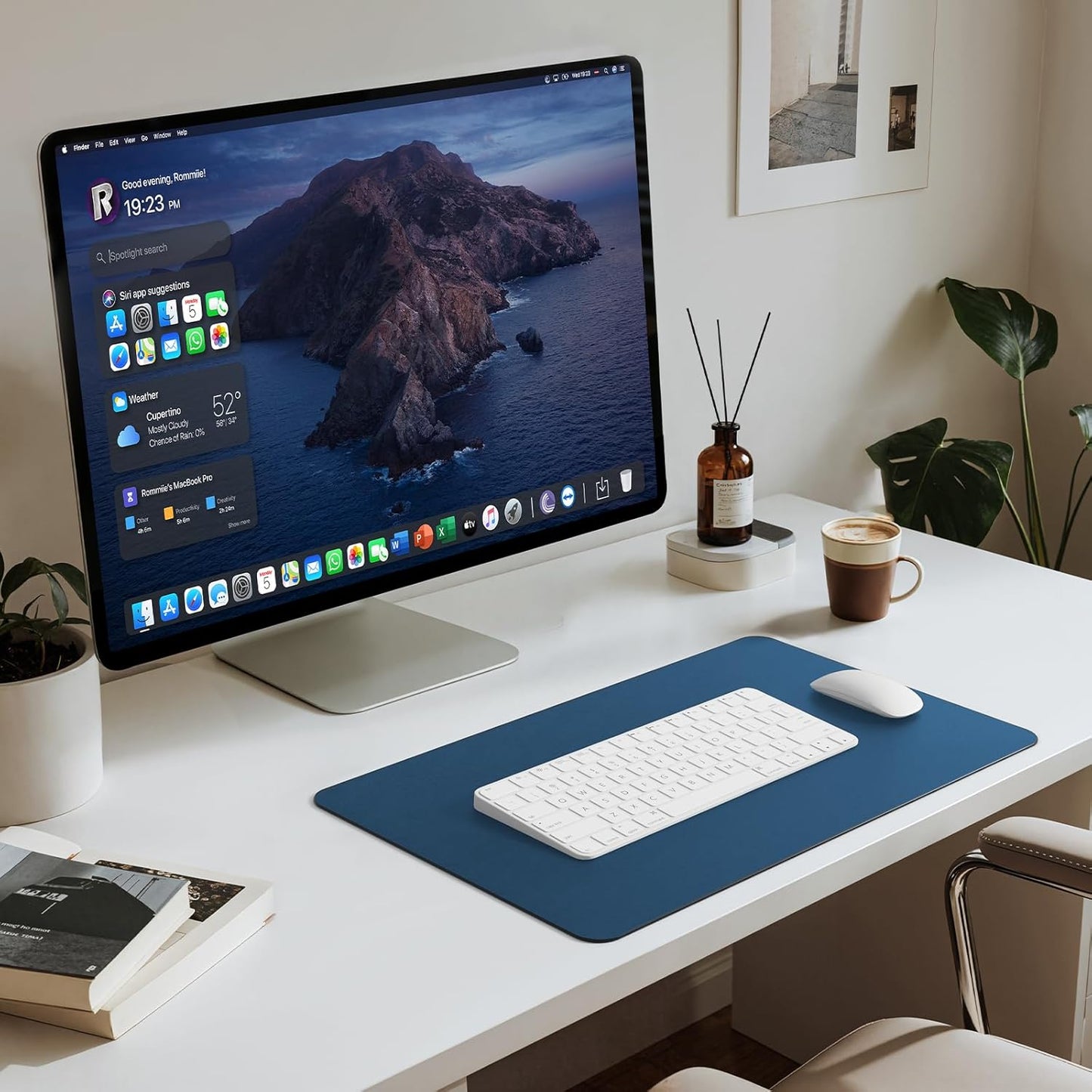 Jotsome Leather Desk Pad Mat, Non-Slip Desk Blotter Pad - Desk Protector for Office, Home, Lap Desk, Laptop, and Desktop