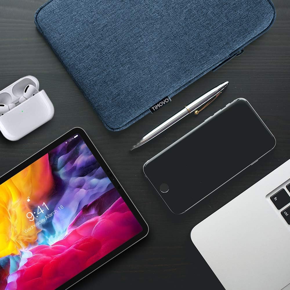 TiMOVO 9-11" Tablet Sleeve Bag for iPad 11-inch A16 2025, iPad 10.9"/10.2"| Air 11 Inch/5th/4th Gen. 10.9", Galaxy Tab A9+/A11Plus 11", Protective Bag Fit Smart Keyboard, Dusty Blue