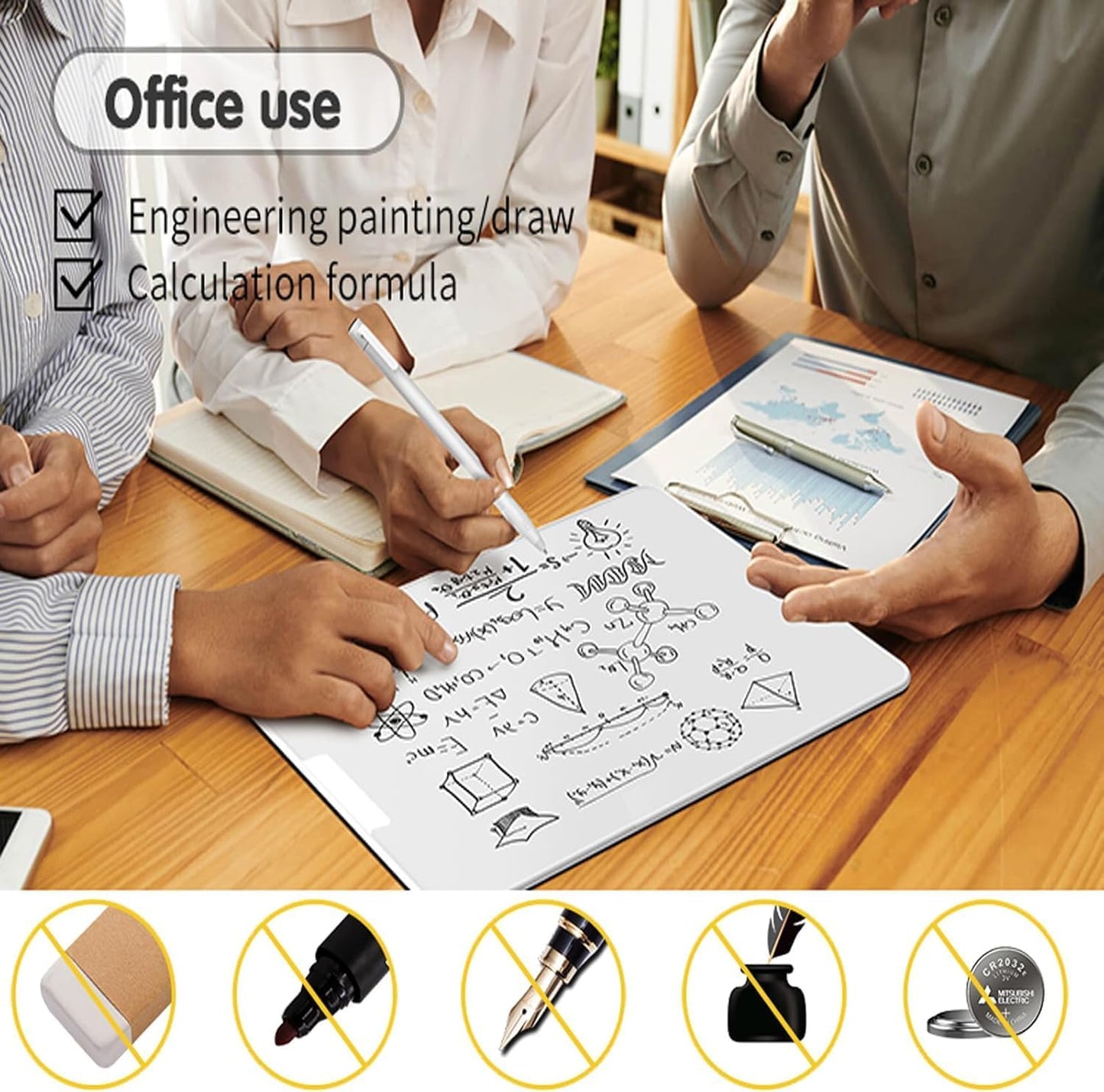 UNCLE BOARD 10 inch x 6 inch Dry Erase Board, Magnetic Small White Board with 3 Magnetic Pens, Portable Student Whiteboard - Perfect for Planning, Drawing, Memos, to-Do Lists.