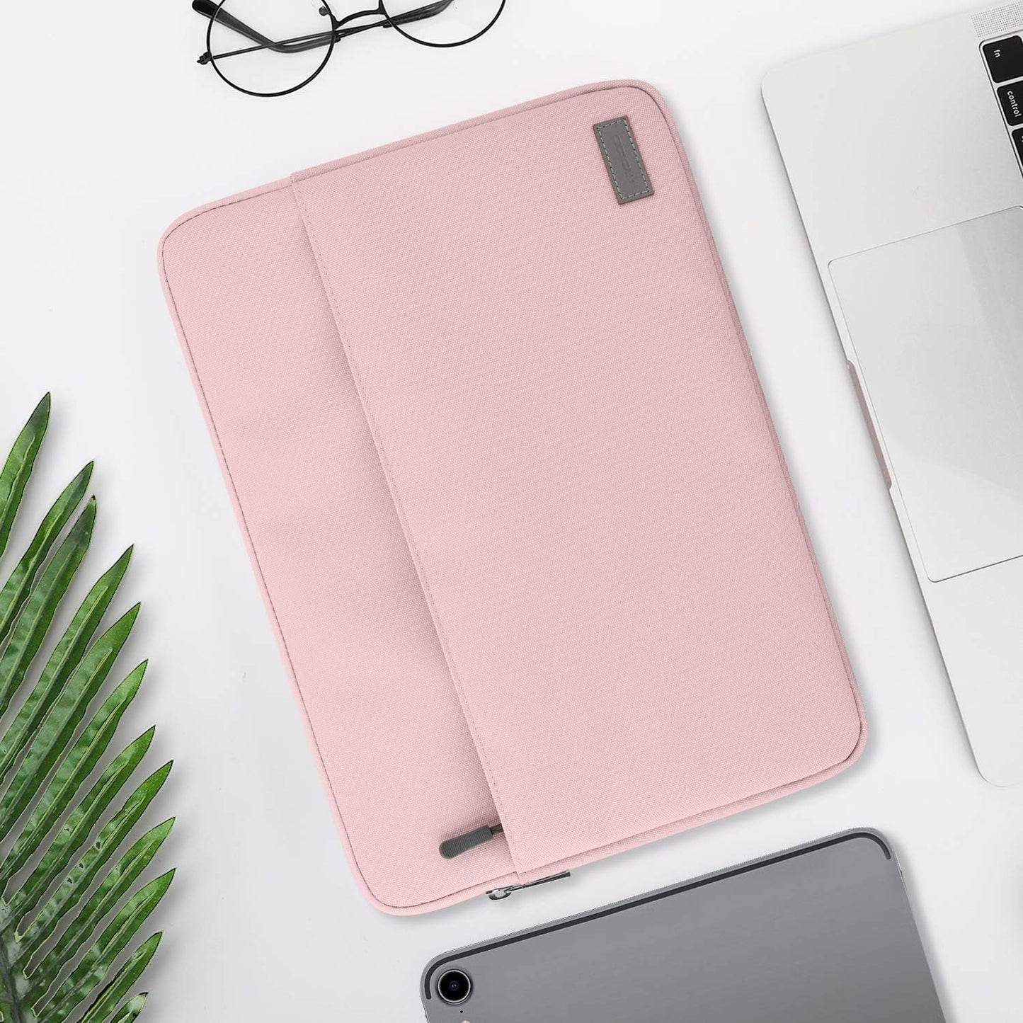 MoKo 9-11 Inch Tablet Sleeve Bag Carrying Case Fits iPad Pro 11 M5/Air M3, iPad A16 2025, i-Pad 10th 10.9, i-Pad 9/8/7th Gen 10.2, iPadAir 5/4th 10.9, Tab S8 11"/Tab A 10.1,Cloudy Pink
