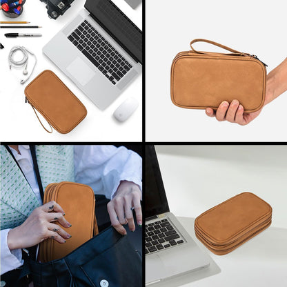 CAOODKDK Electronics Accessories Organizer Pouch Bag, Travel Universal Organizer for Cable, Charger, Phone, SD Card, Business Travel Gadget Bag