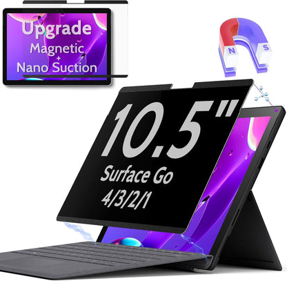 Peslv Magnetic Privacy Screen for Surface Laptop 6/5/4/3/2/1 13.5 Inch, Removable Anti Blue Light Glare Filter, Black Security Private Apy Block Protector