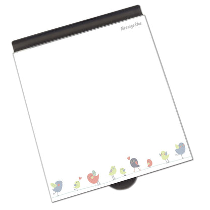 ECR4Kids MessageStor Dry-Erase Glass Board Memo Station, Desk Organizer, Assorted