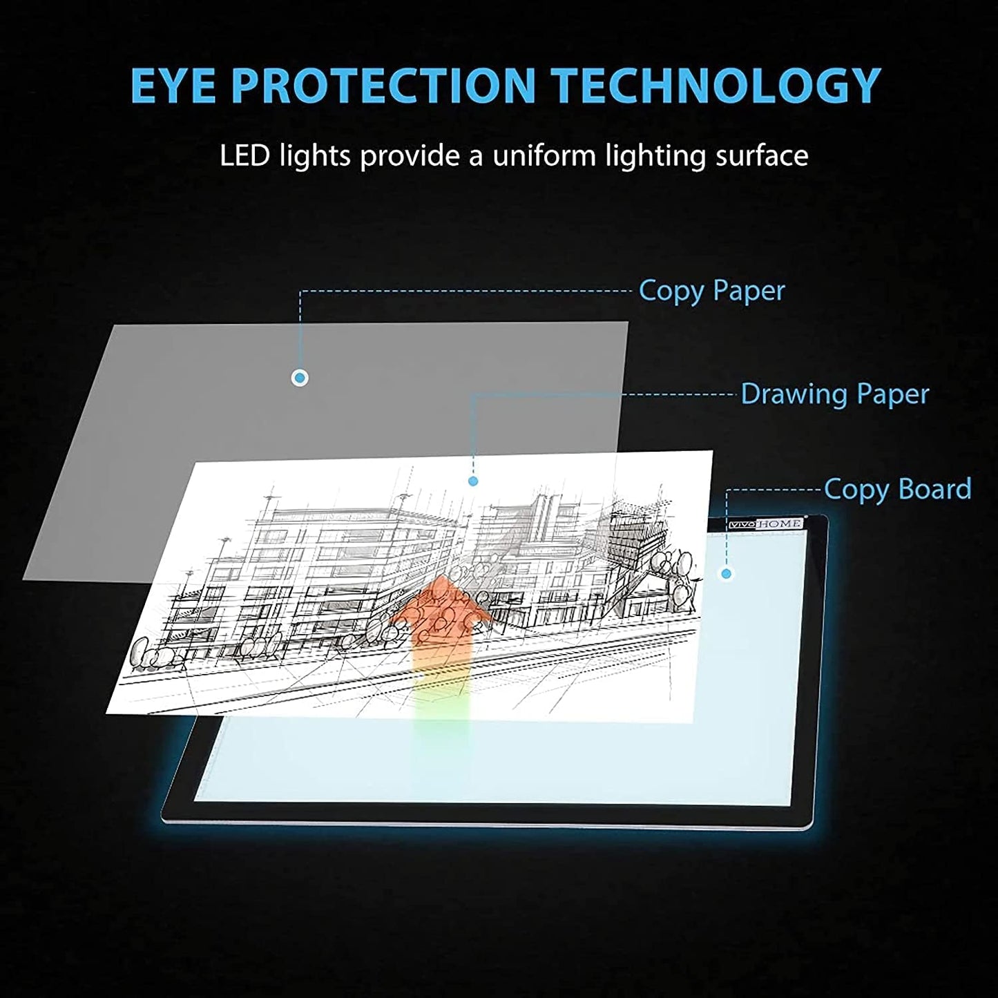 lqiflvc Extra Large Artist Light Box A0 Tracer LED Artcraft Tracing Pad Used 47in for Large-Scale Diamond Painting Production/Corporate Advertising Display/School Painting Works Display