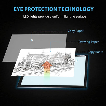 lqiflvc Extra Large Artist Light Box A0 Tracer LED Artcraft Tracing Pad Used 47in for Large-Scale Diamond Painting Production/Corporate Advertising Display/School Painting Works Display