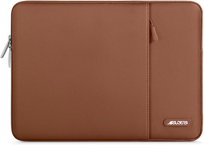 MOSISO Laptop Case 13.3 inch, 13-13.3 inch Laptop Sleeve Compatible with MacBook Air/Pro 13/Pro 14 M5 M4 M3 M2 M1, HP Dell ASUS Lenovo,Polyester Vertical Computer Sleeve Bag with Pocket, Antique Green - Colors A