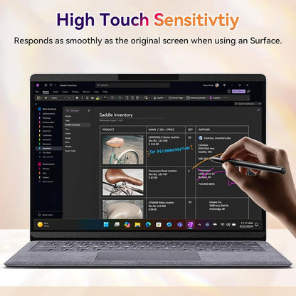 Magnetic Privacy Screen for Microsoft Surface Laptop 7 13.8 Inch, Removable Anti Glare Blue Light Filter, 13.8 In Anti Spy Black Security Private Block Screen Protector