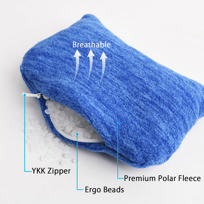 Large Mouse Wrist Rest Bean Bag, Ergonomic Mouse Support Pad Filled Ergo Beads for Computer, Laptop, PC Gaming (Dark Gray)