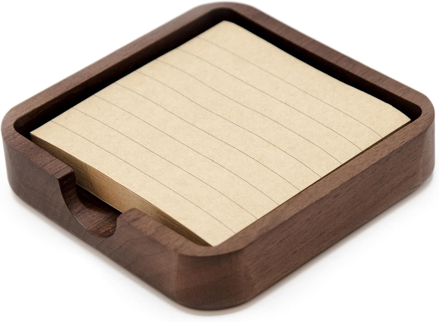 MUUJEE Wooden Desk Pen Pencil Organizer - 7.5 x 3.75 for Work Teacher Dad Wood Pencils Tray Work Minimalist Rustic, Gift for The Man who has it All