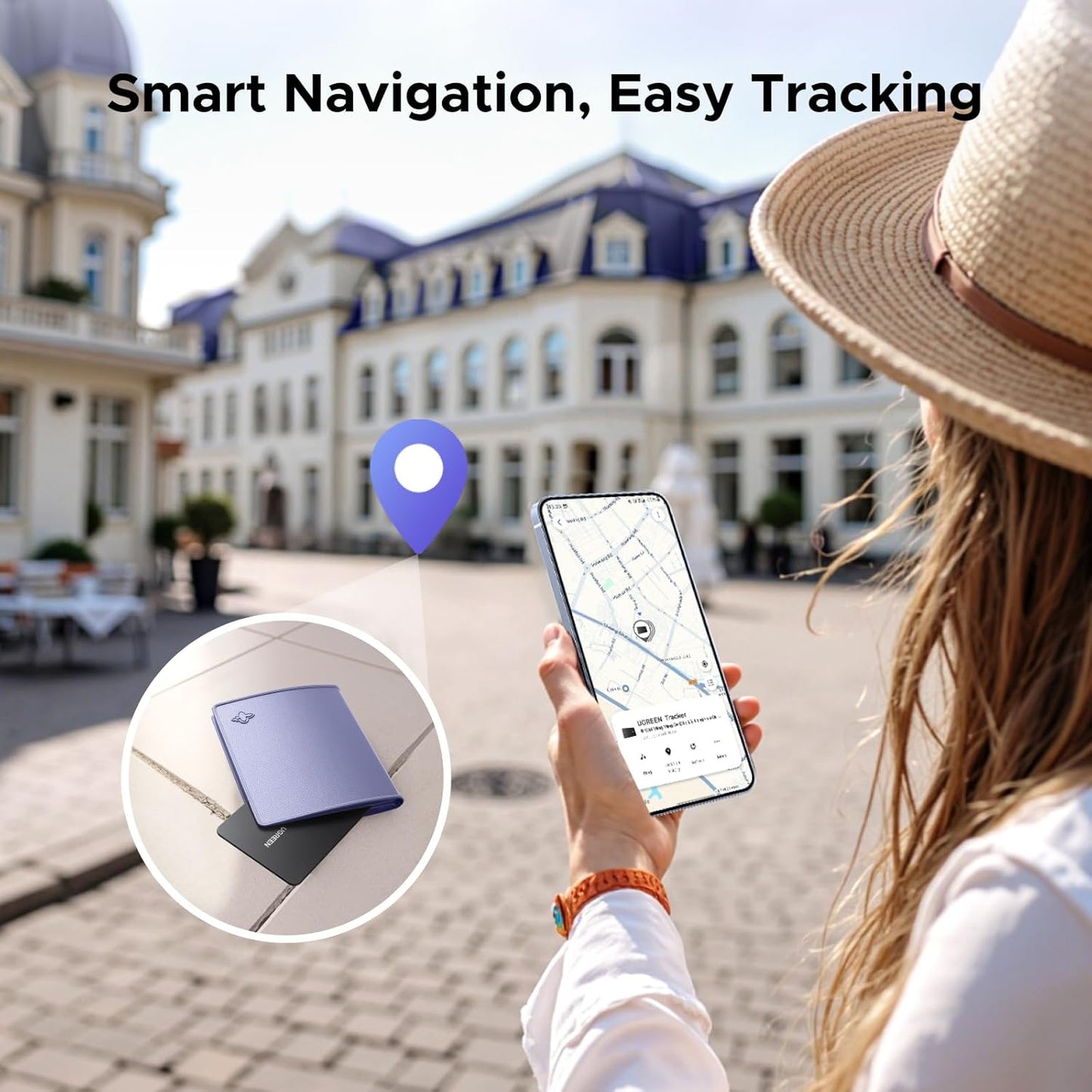 UGREEN FineTrack Slim S (Samsung Only) Wallet Tracker Card, 1-Year Rechargeable Bluetooth Tracker Card Finder Work with Samsung SmartThings APP for Galaxy S25/S24/S23 Ultra -1.7mm & IP68 Waterproof