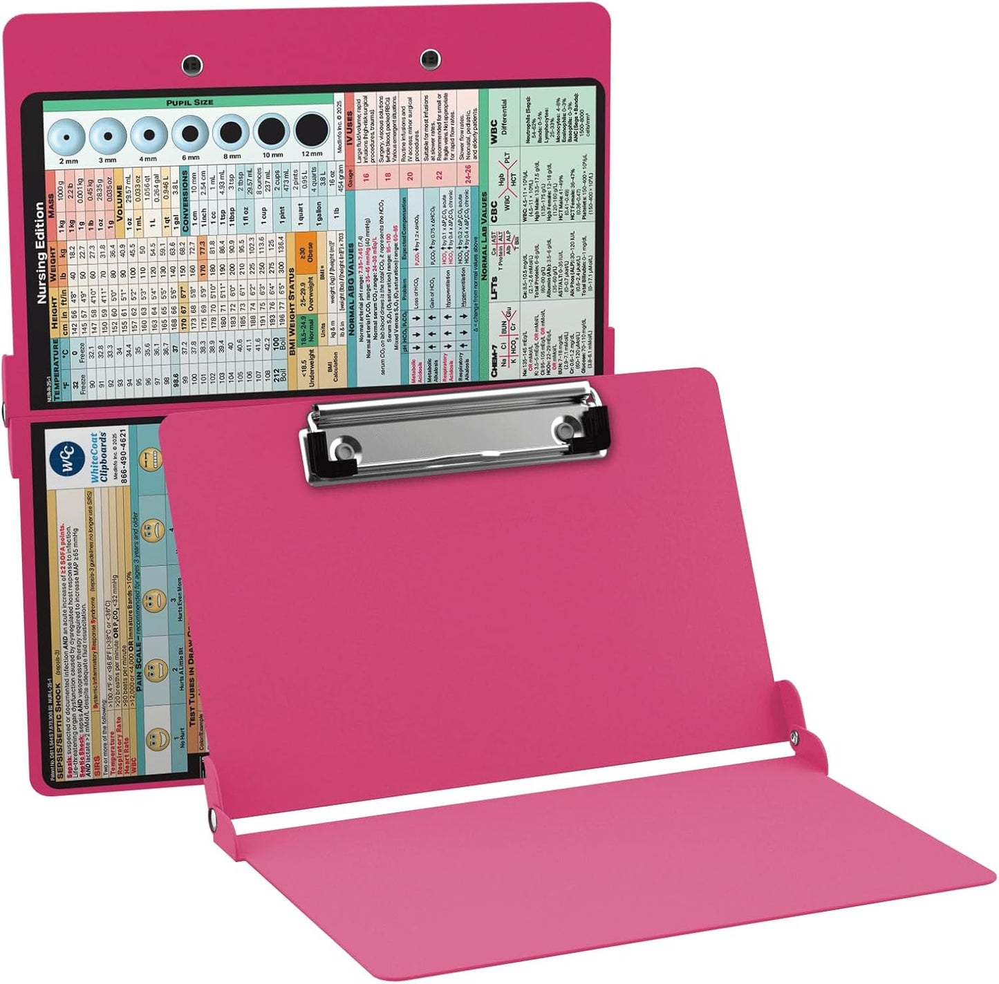 Foldable Clipboard by WhiteCoat Clipboard- Lilac - Nursing Edition Aluminum