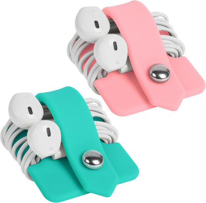 Headphone Case Cord Organizer Earbuds Holder Earphones Case Wrap Winder Headset Keeper Cord Manager Cable Organizer Black | Cord Organizer