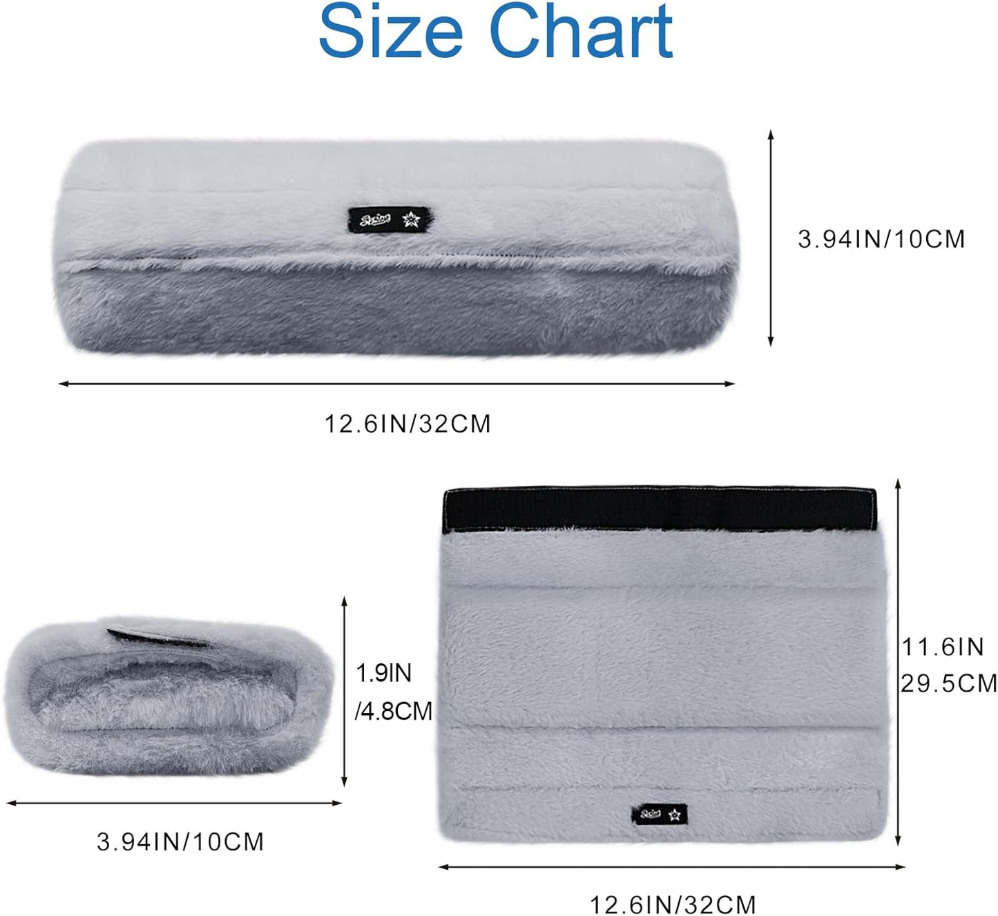 SPRING SEAON Wheelchair Armrest Covers 2 Pack Soft Memory Foam Wheelchair armrest Pads Wicking Washable for Office Transport Chair (Black)