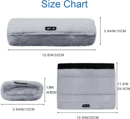 SPRING SEAON Wheelchair Armrest Covers 2 Pack Soft Memory Foam Wheelchair armrest Pads Wicking Washable for Office Transport Chair (Black)