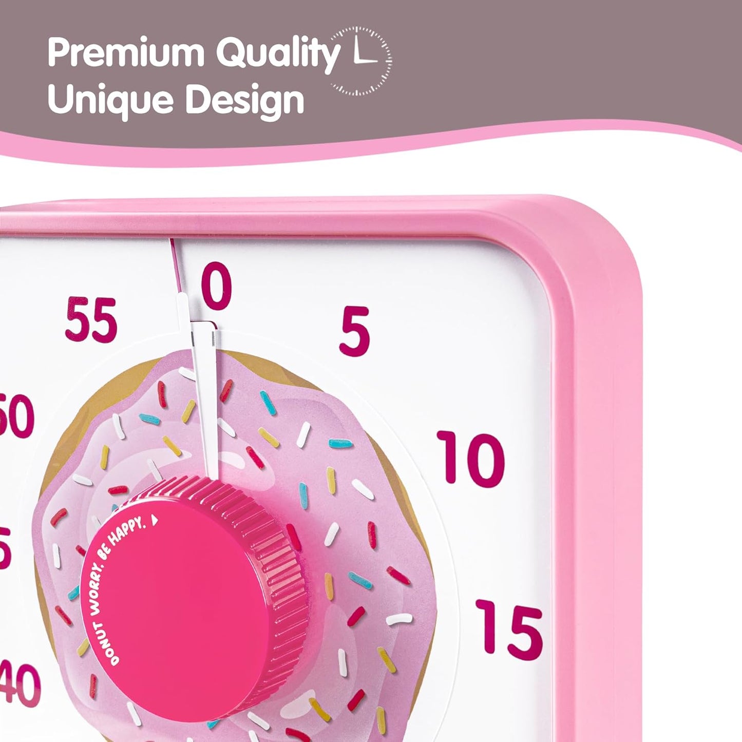Visual Timer 7.5 inch; 60 Minute 1 Hour Countdown Timer for Kids Classroom Teaching Tool Home Office Meeting, Mechanical Countdown Clock for Exam Time Management Magnetic, Sky Blue with Colorful Disc