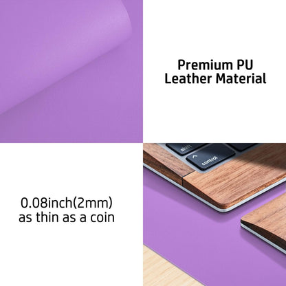 Aothia Non-Slip PU Leather Waterproof Laptop Desk Pad Protector, Blotter Mat, Writing and Mouse Pad for Office & Home, Beige, 23.6" x 13.7" - Colors B