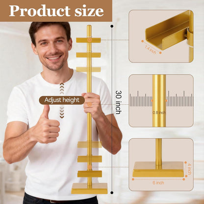 1pcs Adjustable Tabletop Easel Stand for Picture Frames, Picture Easels for Display, Gold Easel, Picture Frame Stand, Adjustable Art Easel.(18inch,Black)