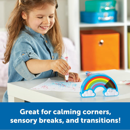 Learning Resources Rainbow Visual Timer - Time Management for Children, Audio and Visual Alarms, Schedule for Kids, Social Emotional Learning Skills, Countdown for Teachers, Classroom Must Haves