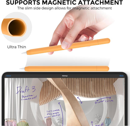 AhaStyle Silicone Case for Apple Pencil (USB-C) 2023 Ultra Thin Proteative Cover Skin Apple Pencil Sleeve Anti-Slip Grip Compatible with Apple Pencil USB C (Lavender)
