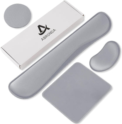 Office Ergonomic Memory Foam Computer Mouse and Keyboard Wrist Rest pad Support Carpal Tunnel, Wrist Rest for Keyboard and Mouse, Wrist Support Set