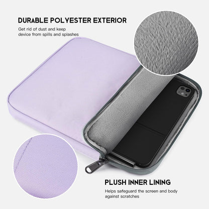 9-11 inch Tablet Sleeve Case for Fire Max 11 Tablet/Kindle Fire HD 10 Plus 10.1", iPad Pro M5 M4 /A16 11-in, iPad Air M2 M3 M4, 10.2 10.5 10.9 iPad Air, Galaxy Tab A9+ Plus, Fit Magic Keyboard -Purple