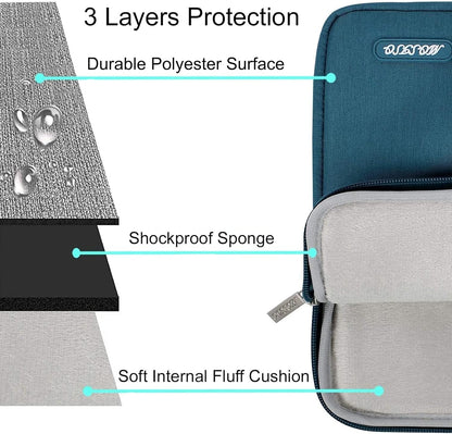 MOSISO Laptop Case 15 inch, 15 inch Laptop Sleeve Compatible with MacBook Air M5 A3448 M4 A3241 M3 A3114 M2 A2941 2026-2023, Dell XPS, Polyester Vertical Computer Sleeve Bag with Pocket, Black - Colors B