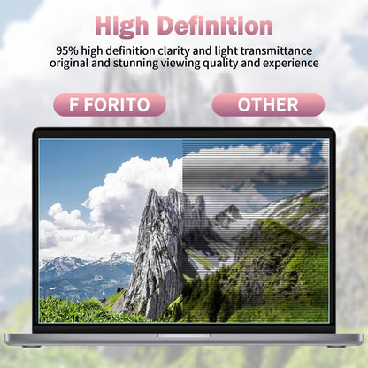 F FORITO 2-Pack 15.6 Inch Anti Blue Light Laptop Screen Protector, Eye Protection Anti Glare Matte Computer Screen Cover for 15.6" Laptop with 16:9 Aspect Ratio, Reduce Eye Strain and Touch Sensitive