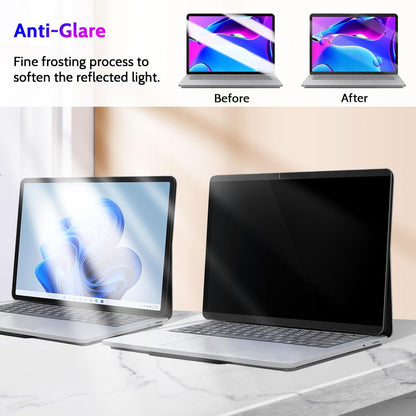 Peslv Magnetic Privacy Screen for Surface Laptop 6/5/4/3/2/1 13.5 Inch, Removable Anti Blue Light Glare Filter, Black Security Private Apy Block Protector