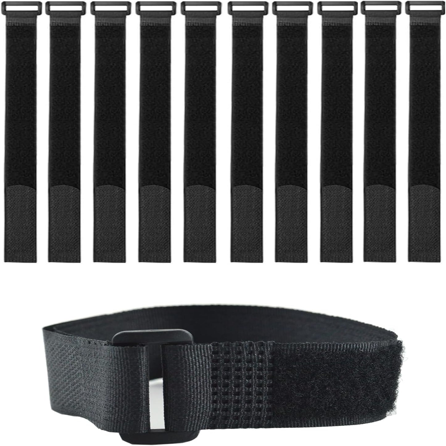 20 Pack (12 x 1 Inch) Reusable Fastening Cable Straps,Adjustable Multi-Purpose Hook and Loop Straps Nylon Cable Ties for Wire Cable Management Home Office Garage Outdoor Organization