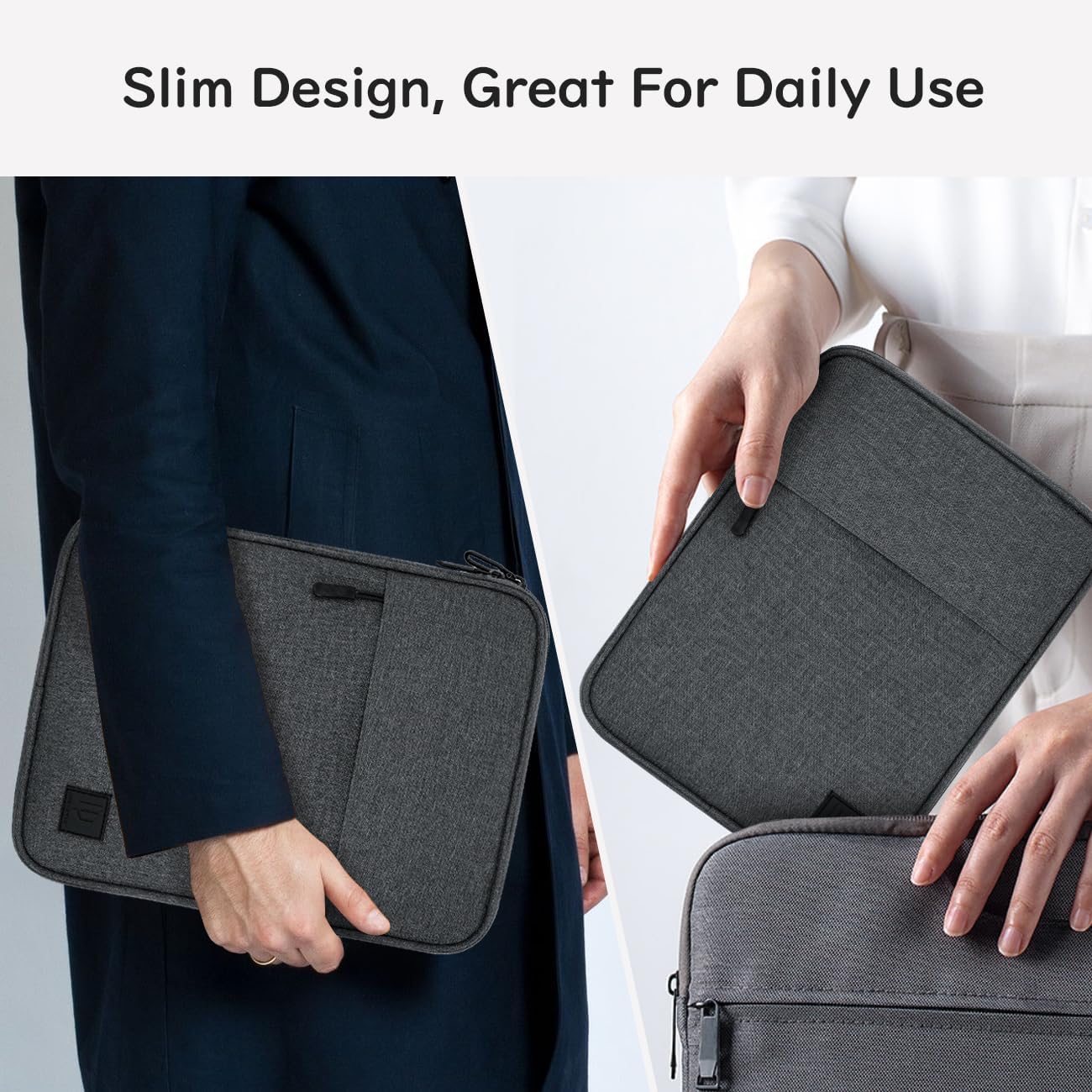 Dadanism 9-11 Inch Tablet Sleeve Padded Carrying Case for iPad (A16) 11th Gen 11", iPad 10th Gen 10.9", iPad Air M4/Pro M5 11", iPad Air 5/4, iPad 9/8/7th Gen, Galaxy Tab A11+ Plus 11", Blue