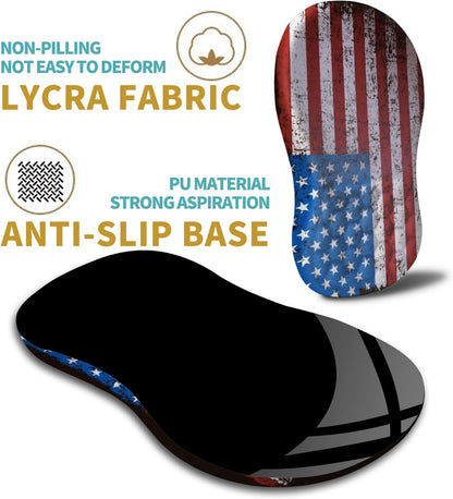 Hokafenle Ergonomic Mouse Pad Wrist Support with Massage Design, Wrist Rest Pain Relief Mousepad with Memory Foam&Non-Slip PU Base, Mouse Pads for Wireless Mouse & Desk (12x8 inch,Black)