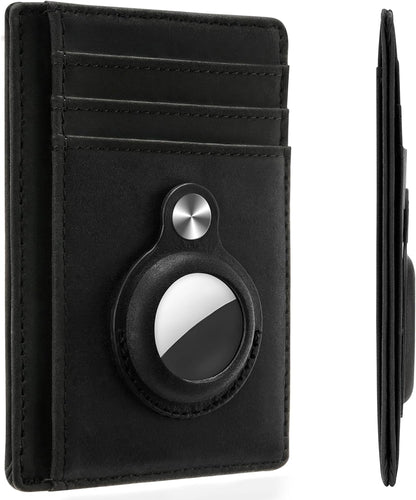 Slim Minimalist Front Pocket Air Tag Wallet, RFID Blocking Card Holder Wallet with Airtag Holder