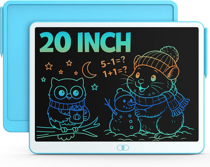 Bravokids 12 Inch LCD Writing Tablet for 3 Year Olds - Electronic Drawing Pad and Doodle Board as Educational Birthday Gifts for Girls and Boys (Pink)