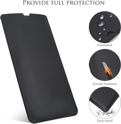 PU Leather Keyboard Sleeve Case for Logitech MX Keys Advanced/Mechanical Illuminated Performance Keyboard, Logitech MX Keys S Travel Bag-Black