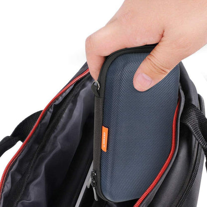 Portable Protection Hard EVA Case for External Battery, Cell Phone, GPS, Hard Drive, USB/Charging Cable, Small Carrying Bag Mesh Inner Pocket, Zipper Enclosure, Universal Travel Pouch Bag
