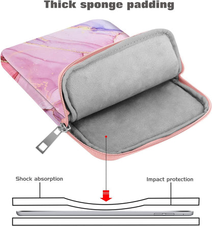 MoKo 7-8 Inch Tablet Sleeve Bag, Polyester Pouch Cover Case Fits iPad mini (A17 Pro) 8.3" 2024, iPad mini 6/5/4/3/2/1, Samsung Galaxy Tab S2 8.0, Tab A 8.0, ZenPad Z8s 7.9,Black