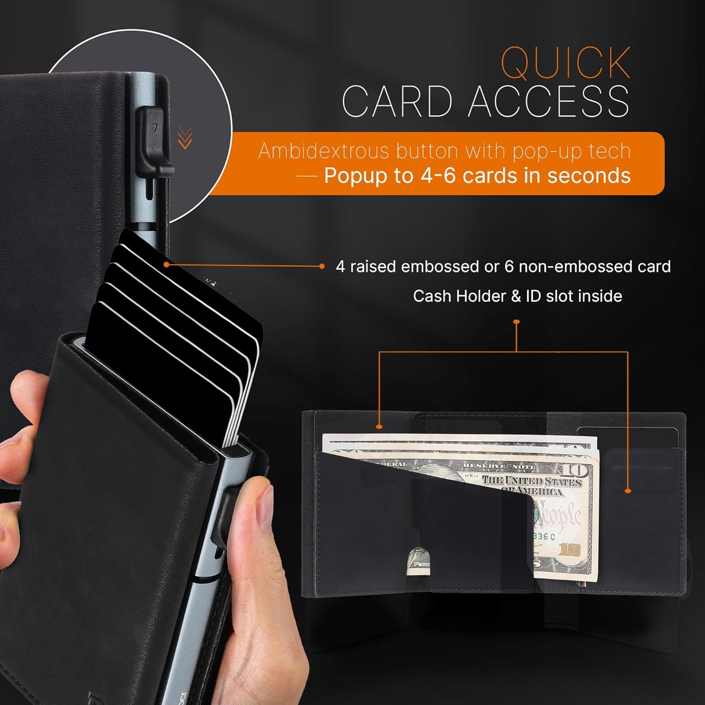 Conceal Plus Wallet Finder Slim Tracker, 5-Year Battery Life - Never Needs Charging, Track Wallet, Backpack, Luggage and More, Works with Apple Find My iOS Only (Android Not Supported)