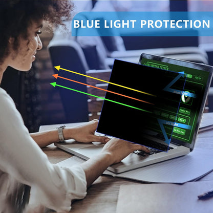 [2 Pack] 27 Inch Computer Privacy Screen , 16:9 Aspect Ratio Monitor Privacy Filter with Anti-Glare, Anti-Blue Light & Anti-Spy Protection, Removable Anti-Scratch Screen Protector for 27-Inch Widescreen Monitors