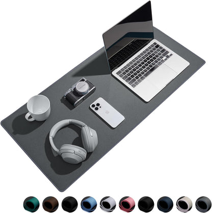 Reniteco Waterproof Large Gaming Mouse Pad with Durable Stitched Edges, Non-Slip Rubber Base, Grainy Jacquard Mouse Mat Desk Pad for Home Office Gaming, 31.5''x11.8''x0.12'', Matte Beige