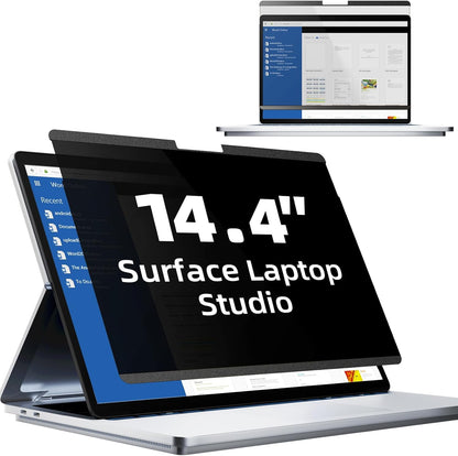 Mamol Magnetic Laptop Privacy Screen 14 inch ,16:10 Aspect Removable Anti Glare Protector Blue Light Privacy Screen Filter,Filter Shield Compatible with HP/Dell/Acer/Asus/Samsung/Lenovo/Thinkpad Envy