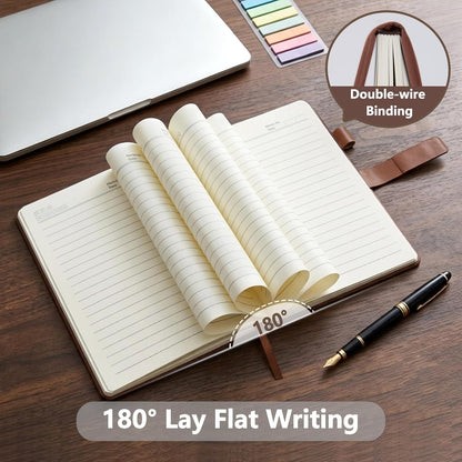 weokooly Personalized Notebook - A5 Lined Leather Journal with Your Logo/Text/Image, Custom Notebooks for Business School, 100GSM, 200 Pages, Customizable Journal with Pen and Gift Box